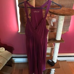 Racer back built in bra dress